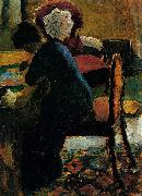 August Macke Elisabeth am Schreibtisch oil painting